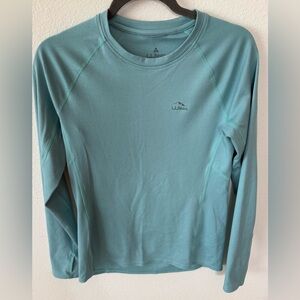 L.L. Bean Aqua Long Sleeve Long John Top